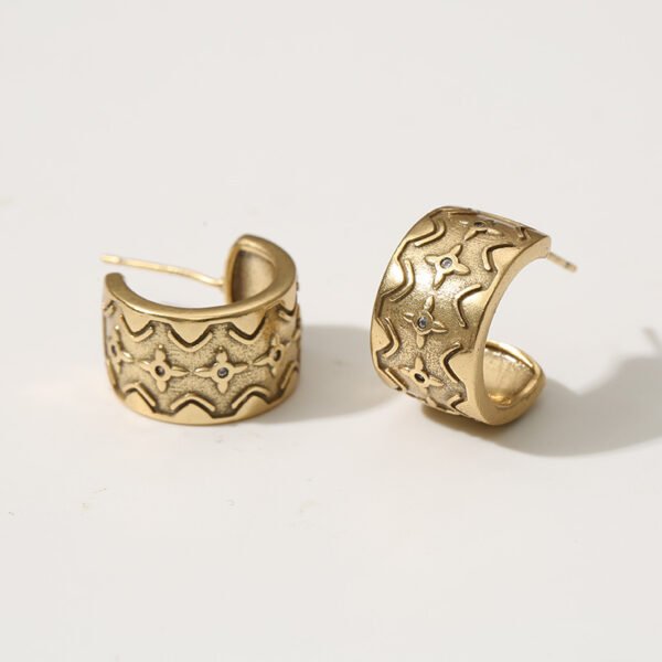 Cross-shaped Star Earrings