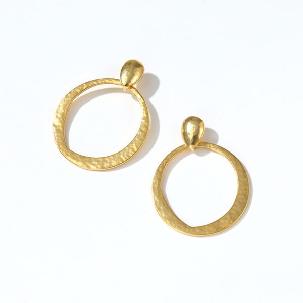 Irregular Circle Minimalist Earrings