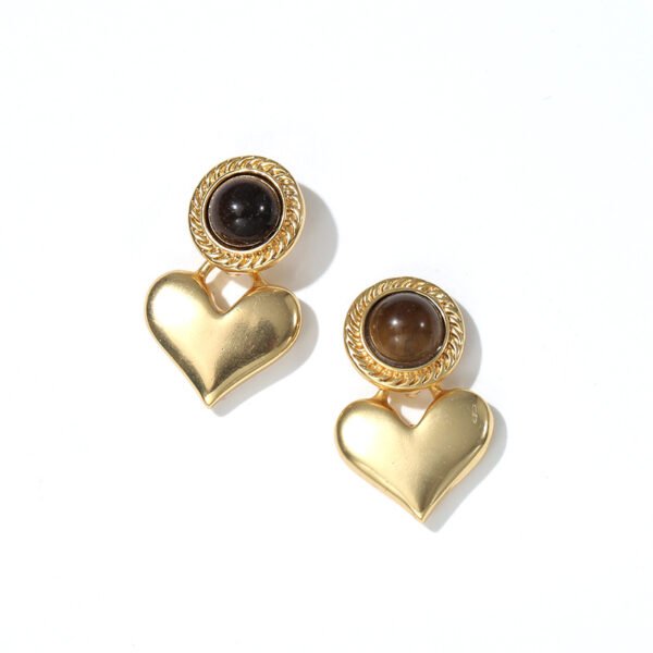 Vintage Heart-shaped Pendant Earrings