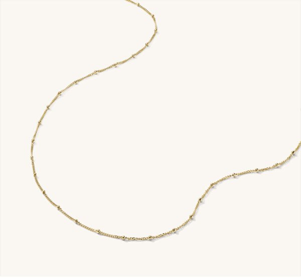 Side Chain Plain Chain Necklace