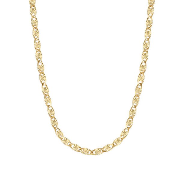 Tiny shimmering lip chain collarbone necklace
