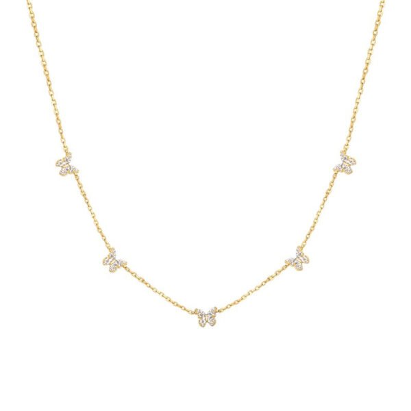 Lucky symbol butterfly necklace