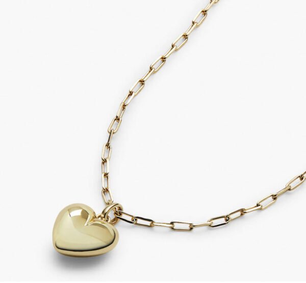 Stylish and simple bubble heart-shaped necklace