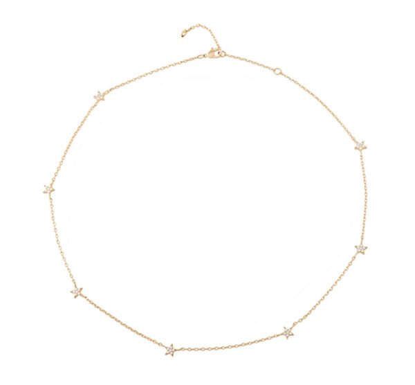 Stylish Starry Sky Five-Pointed Star Clavicle Necklace
