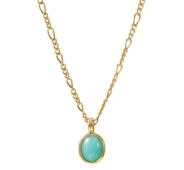 Natural Amazonite elegant clavicle necklace
