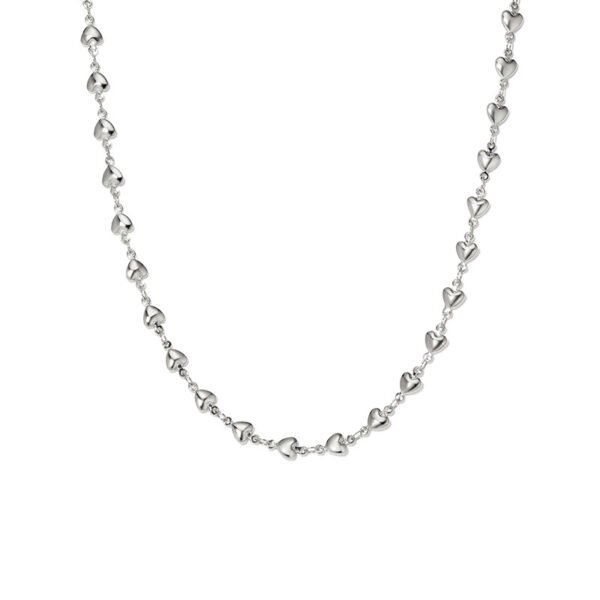 Affordable luxury heart-shaped clavicle necklace