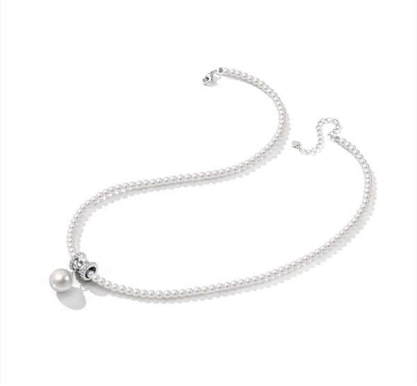 Swarovski High-Gloss Pearl Slim Waist Pendant Necklace