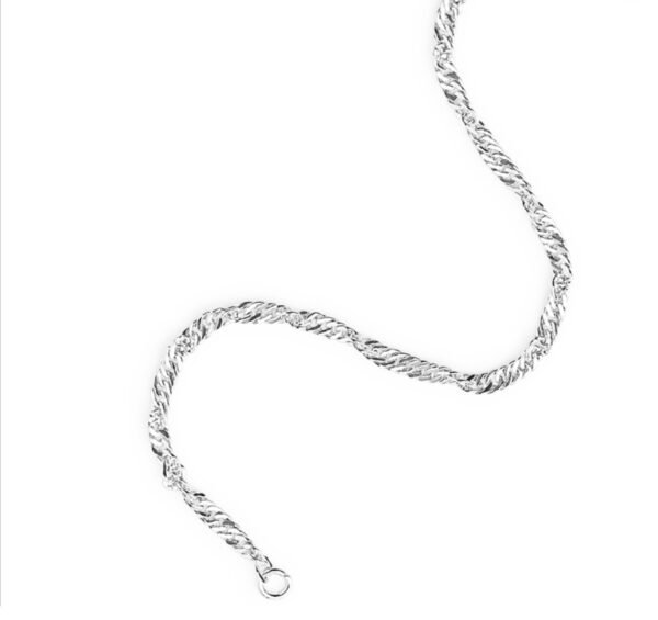 Water wave chain curved twist bracelet