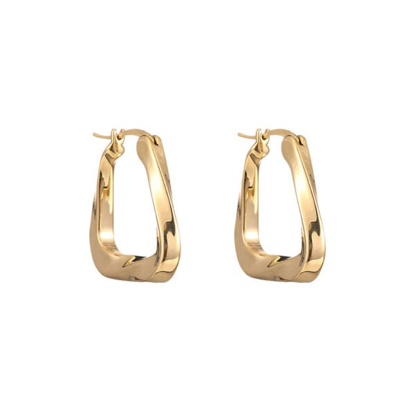 Design-conscious geometric Hoop Earrings