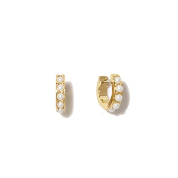 Stylish Pearl Hoop Earrings