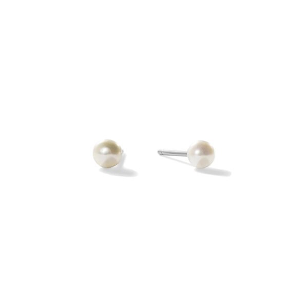 S925 Sterling Silver Natural Freshwater Pearl Stud Earrings