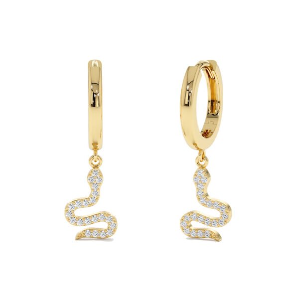 Niche high-end snake-shaped earrings