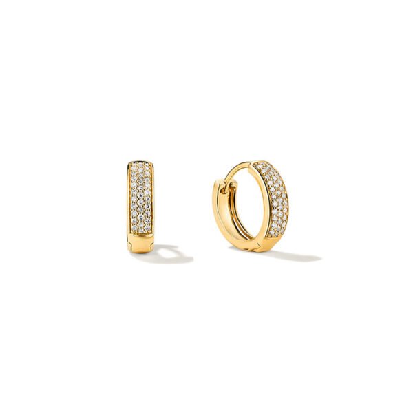 Luxury Niche Full Diamond Hoop Earrings