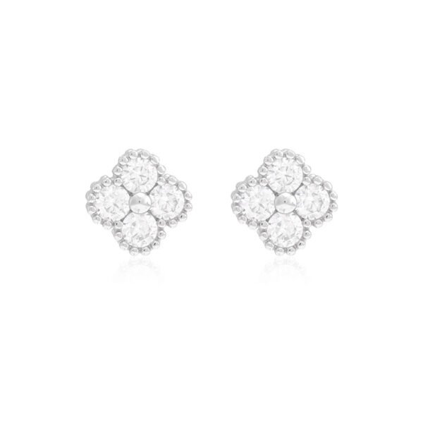 Luxury Petite Four-Leaf Clover Earrings