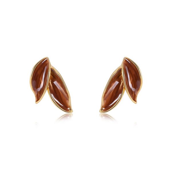 Maillard Leaf Drop Earrings