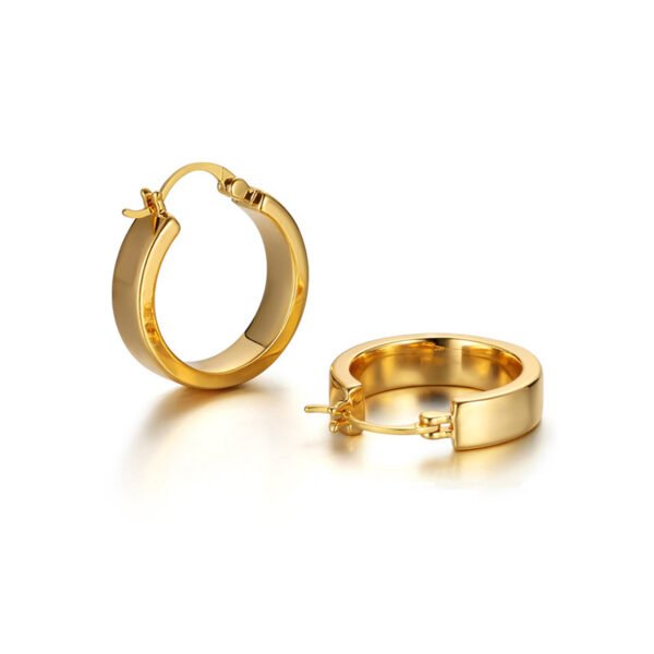 Minimalist metallic shiny earrings