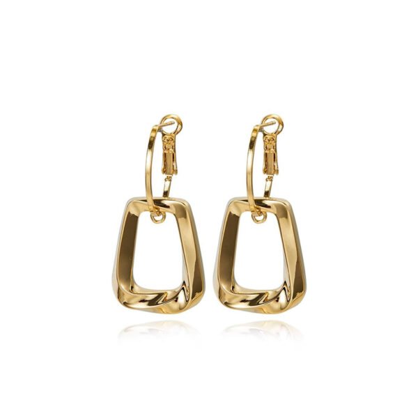 Niche design square geometric earrings