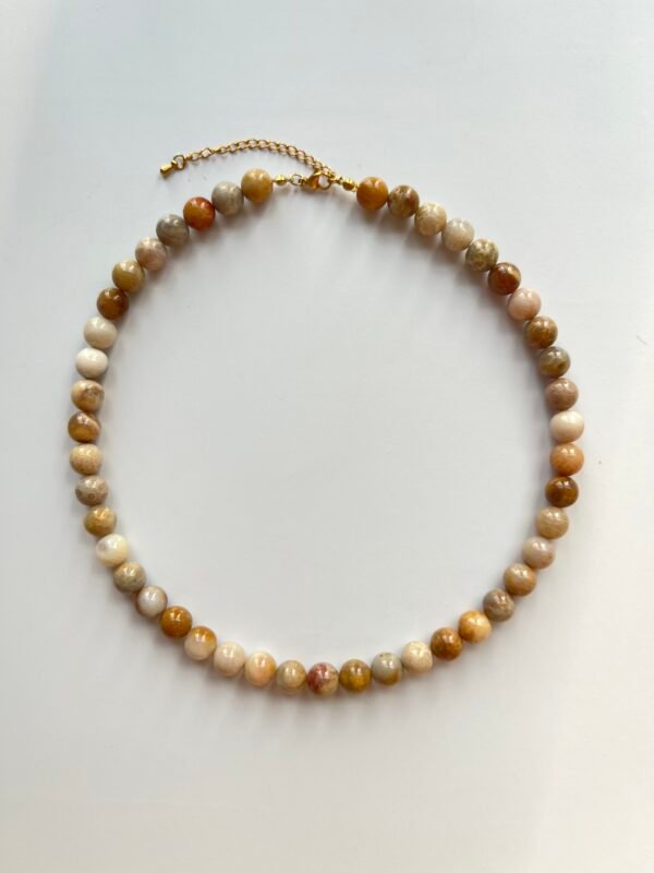 Natural Chrysanthemum Stone Necklace