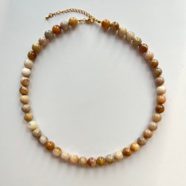 Natural Chrysanthemum Stone Necklace