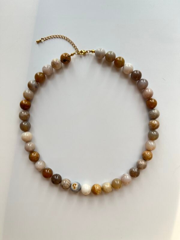 Gerbera Natural Stone Necklace