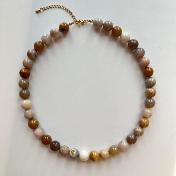 Gerbera Natural Stone Necklace