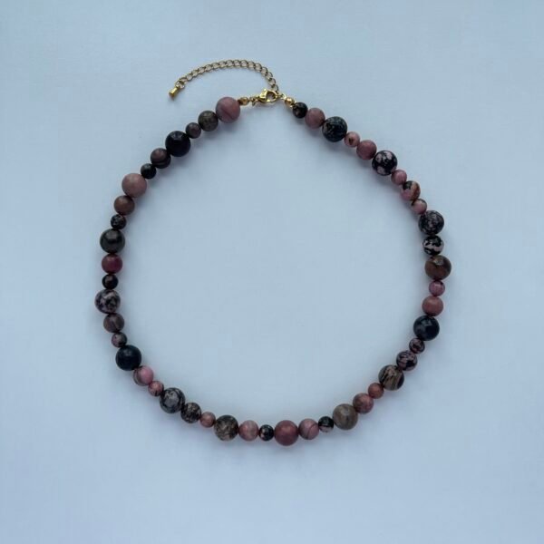 Dried Rose Natural Stone Necklace